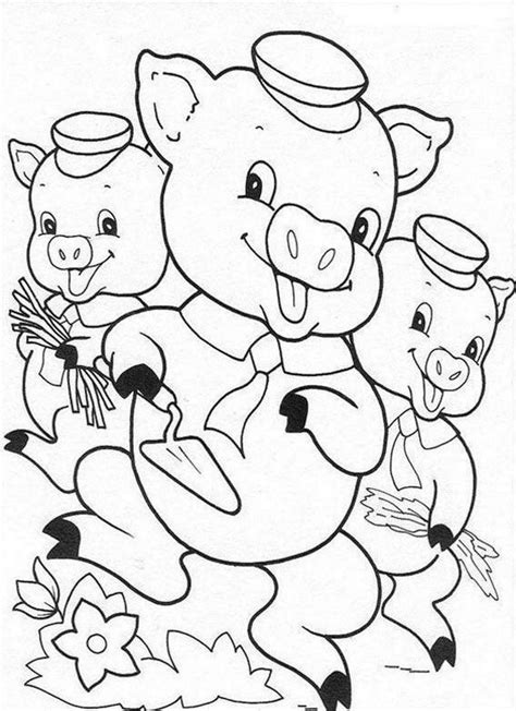 Guinea pig is also a very social and active animal and requires a lot… Three Little Pigs Coloring Pages For Preschool Practice ...