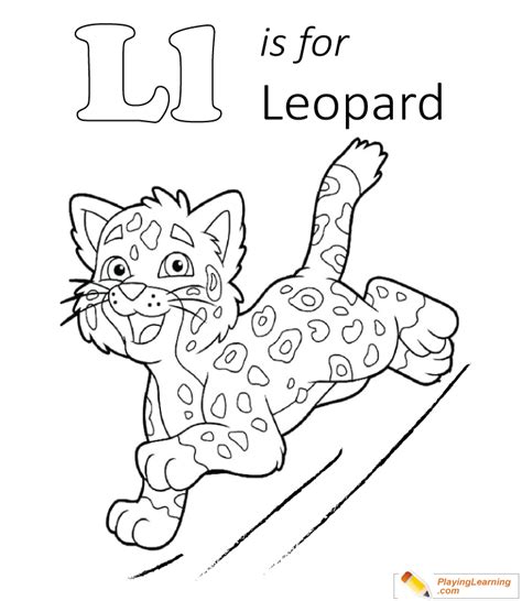 Coloring for girls and boys. L Is For Leopard Coloring Page 01 | Free L Is For Leopard ...