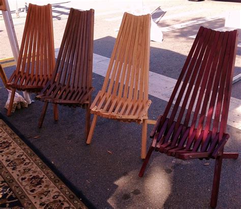 Wood folding chairs are more susceptible to scratches, so you need to handle them well during transportation. Custom Indoor/Outdoor Wooden Slat Chair by Nature's ...