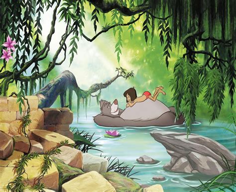 Maybe you would like to learn more about one of these? Papier peint enfant Disney Le livre de la jungle Swimming ...