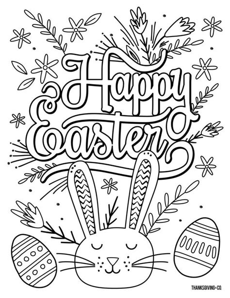 58 easter printable coloring pages for kids. 25+ Pretty Picture of Happy Easter Coloring Pages | Easter ...