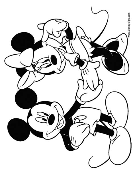 What about coloring this beautiful coloring page with mickey and minnie looking each other? mickmincolor.gif (720×920) | Mickey mouse coloring pages ...