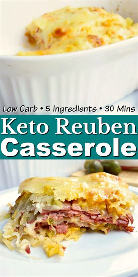 Corned beef with cheeses, kraut, mayo and thousand island dressing. Easy Keto Reuben Casserole | Recipe in 2020 | Reuben ...