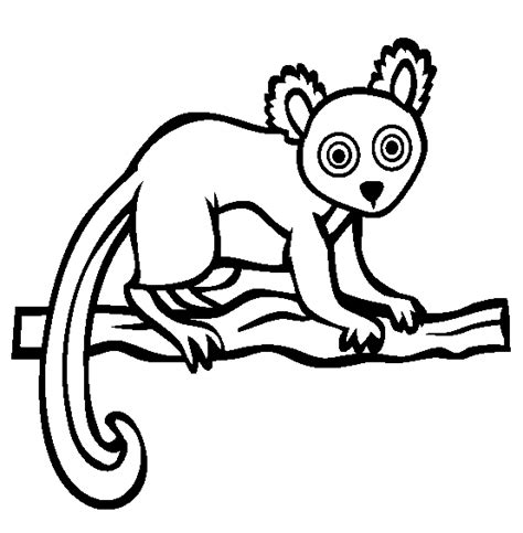 Download or print this coloring page in one click: Lemur coloring page - Animals Town - animals color sheet ...