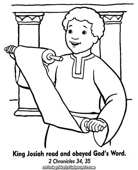 You could also print the image using the print button above the image. Picture outcome for king josiah coloring sheet | King ...