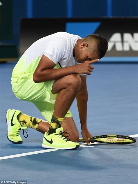 I don't know how to win. Thanasi Kokkinakis does a head-stand after Australian Open ...