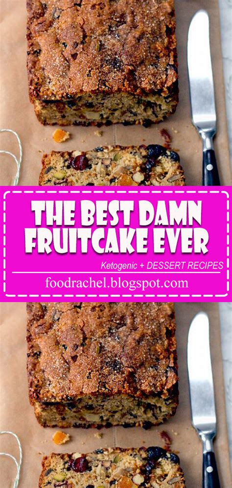 It only requires 3 ingredients and it tastes delicious! The Best Damn Fruitcake Ever - floe white kitchen