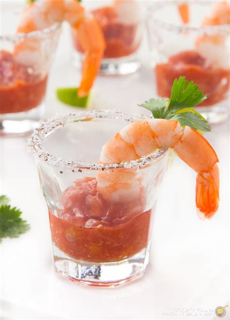 You throw the shrimps in the cocktail sauce and then. Individual Shrimp Cocktail Presentations - Spicy Mexican ...