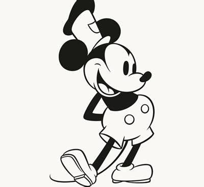 Gambar mickey mouse hitam putih untuk mewarnai. Gambar Mickey Mouse Hitam Putih Untuk Mewarnai / 3 Cara ...