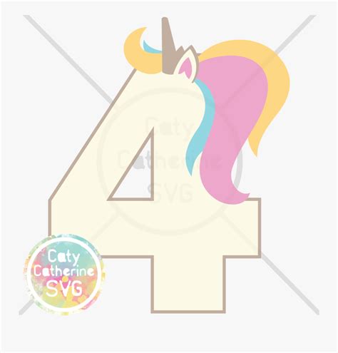 Did you scroll all this way to get facts about unicorn number svg? 4 Four Years Old Birthday Unicorn Svg Cut File - Svg ...