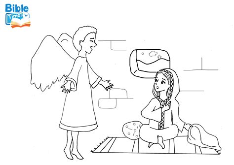 Signup to get the inside scoop from our monthly newsletters. FREE Mary and the Angel Bible Coloring Page | Coloring Sheets for Toddlers, Preschoolers and ...