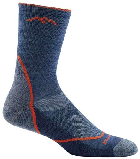 One of the lightest hike socks out there. Darn Tough Light Hiker Micro Crew Hiking Socks, M Denim