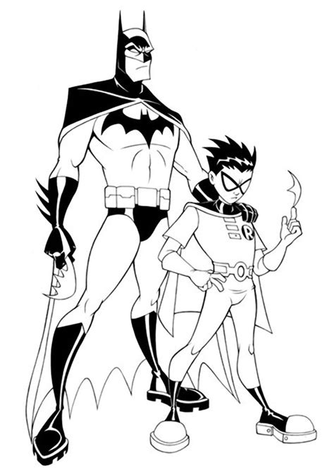 Free printable batman coloring pages for kids. Robin Coloring Pages