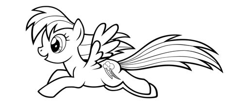 My little pony, friendship is magic pictures are absolute favorites of little girls. Print & Download - Colorful Rainbow Dash Coloring Pages to Extend Kid's Imagination