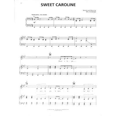 It was arranged by charles calello, and recorded at american sound studio in memphis, tennessee. Sweet Caroline - Notenbuch.de