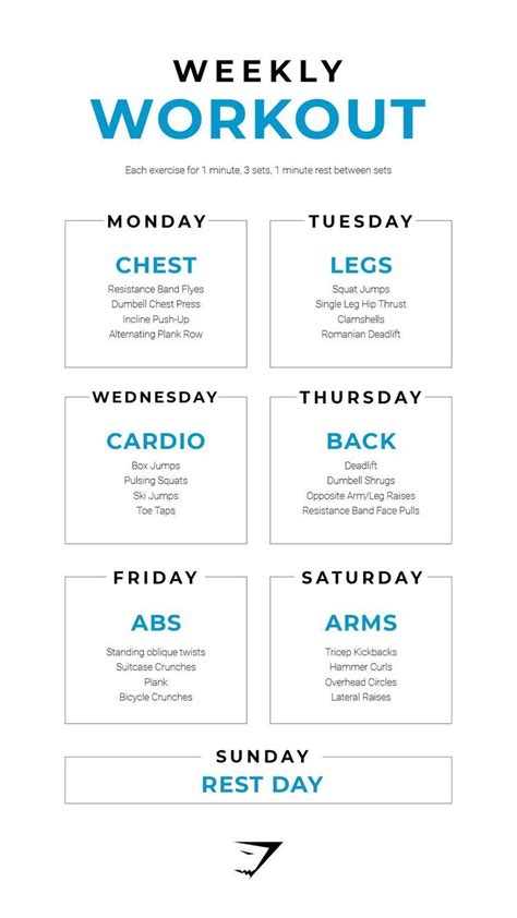 Choosing your overall weekly workout schedule is one of the key aspects of creating the weight training routine that is best for you. Pin by Nia on Workout | Body workout plan, Weekly workout ...