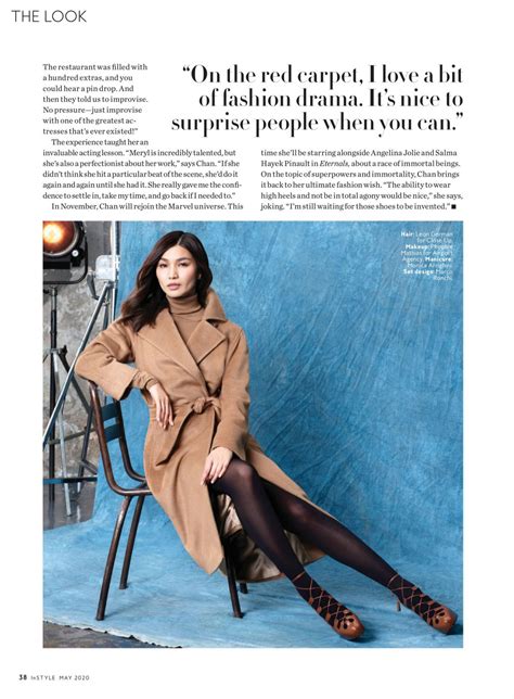 Hlmg management co sdn bhd. GEMMA CHAN in Instyle Magazine, May 2020 - HawtCelebs