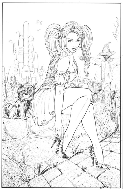 So my top got bigger and bigger and i only stopped at 100 free i initially saw all the craziness adult coloring pages created all around the world and i remember reading an article about the millions of coloring. Dorothy of Oz by Elias-Chatzoudis on DeviantArt