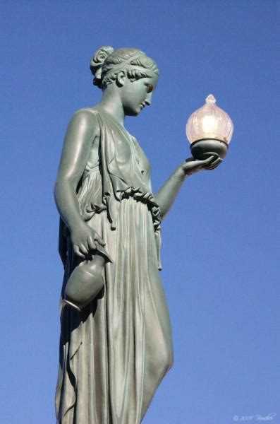 Iris is represented either as a rainbow or as a beautiful young maiden with wings on her shoulders. The Goddess is Hebe, not Hygeia
