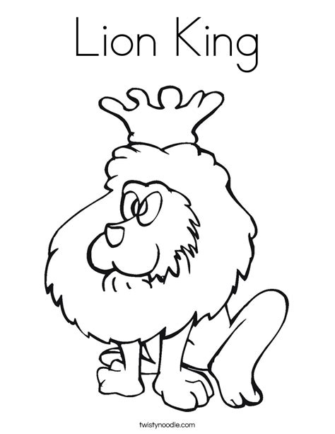 Hey all you cool cats and kittens page 3: Lion King Coloring Page - Twisty Noodle