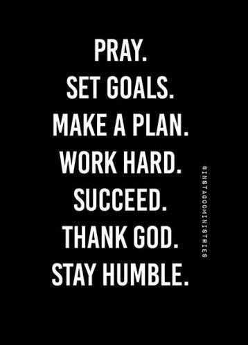 Single hard working & confident women quotes. Pray. Set goals. Make a plan. Work hard. Succeed. Thank ...
