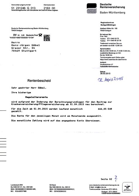 Kommt der brief denn dort an? Schreiben An Die Rentenversicherung : Muss Ich Das Behalten Jobcenter Rentenversicherung - Die ...