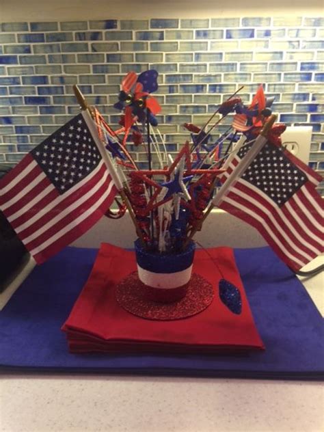 Check out our patriotic boat decor selection for the very best in unique or custom, handmade pieces from our signs shops. Patriotic centerpiece | Patriotic centerpieces, Table ...