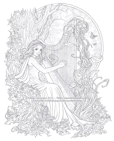 Plus the meadowhaven coloring book and all bonus grayscale pages and unlocked rewards. Ismene -lineart | MeadowHaven