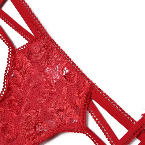 Jezebel lacasta satin bustier garter set. New Women Sexy Red Garter Belt Set Bra And Thong Erotic ...