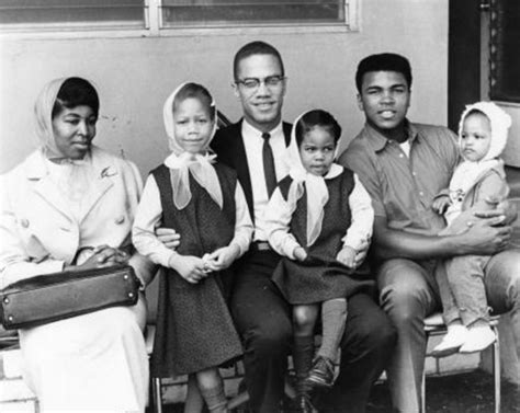 Betty Shabazz and Malcolm X visit Muhammad Ali ...