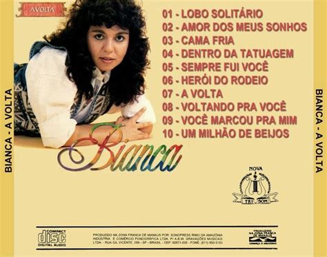 … o universitário é considerado a terceira modalidade do gênero sertanejo. Cd Ou Lp Vinil Bianca - A Volta 1993 Anos 80 - R$ 29,99 em Mercado Livre