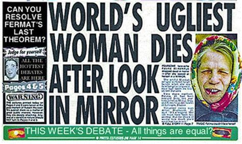 Large picture behind text that corresponds to the subject. British Tabloid Headlines Are Ridiculously Outrageous - Mandatory