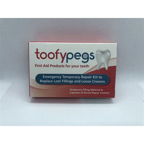The steps involved in the method for this remedy are: TOOFYPEGS Dental Repair Kit Replace Lost Fillings & Loose ...