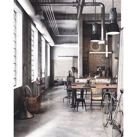 Industrial kitchen design rustic industrial decor industrial restaurant industrial interiors industrial house industrial chic industrial lighting industrial furniture vintage interiors iron. Pin by Yi Fang on Coffee | Industrial interior design ...