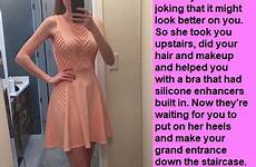 captions husband tg mother her feminized boys girl dress skirts mini knows tumblr