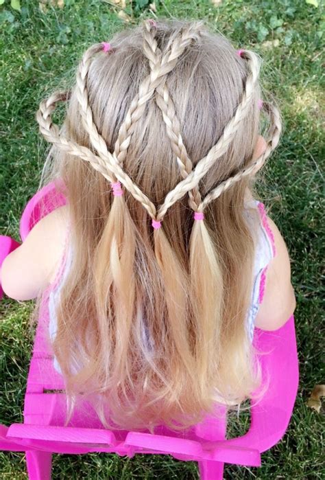 Repeat these alternating criss crosses for the length of your hair. Criss Cross braids #toddlerhairstyles | Girl hairstyles ...