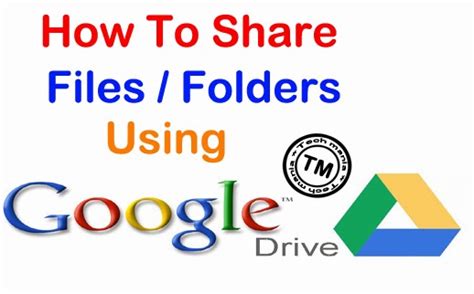 How to Share Files / Folders Using Google Drive - Cloud ...
