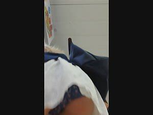 Hot amateur milf spreads her hairy pussy. Cute panties in upskirt of innocent looking girl - Voyeurs HD