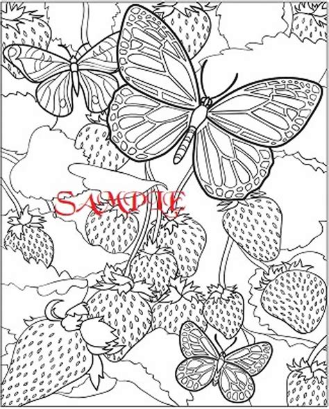 Search through 623,989 free printable colorings at getcolorings. Strawberrys and Butterflies PDF Cross Stitch Chart | Craftsy | Butterfly coloring page, Detailed ...