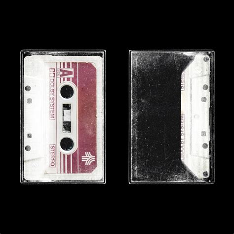 A blank video tape paper cover lying on a studio background. Scratched Dusty 80's Cassette Tape Photoshop Mockup PSD ...