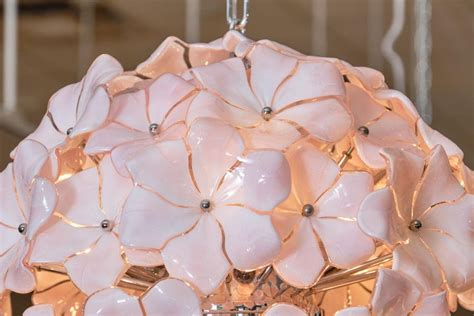 Бра trecho by arte di murano. Pink Murano Glass Flower Chandelier by Cenedese For Sale ...