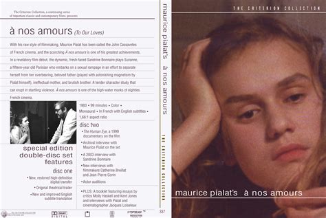 L'ete de nos quinze ans (1983). Jaquette DVD de A nos amours Zone 1 - Cinéma Passion
