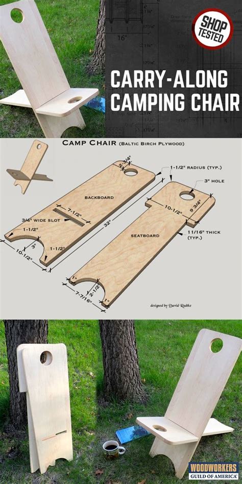 You probably already own at least one camp chair. Carry-along Wooden Camping Chair in 2020 | Camping chairs ...