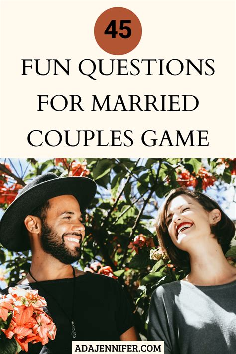 Don't you worry, because i've got 17 fabulous ideas for you and your partner. 45 Fun Questions For Married Couples Game | Questions for ...