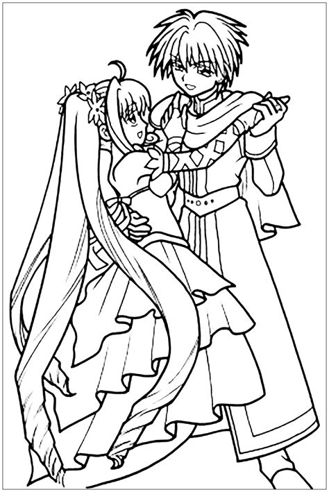 Anime lovers we got you covered. Manga dance in costume - Manga / Anime Coloring Pages for ...