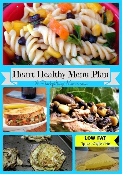 The diabetes health care team can provide you with exchange lists. Check out this free Heart Healthy Weekly Menu Plan - saving you time and money | Healthy menu ...