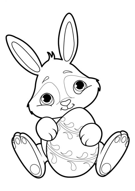 Permet de dessiner un lapin de dessin animé mignon!! Coloriage Petit Lapin sympathique dessin gratuit à imprimer