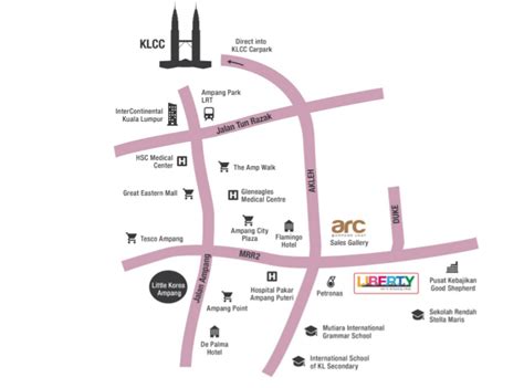 Ampang ukay, 68000 kuala lumpur. newpropertylaunch.my | liberty-arc-ampang-location-map-1