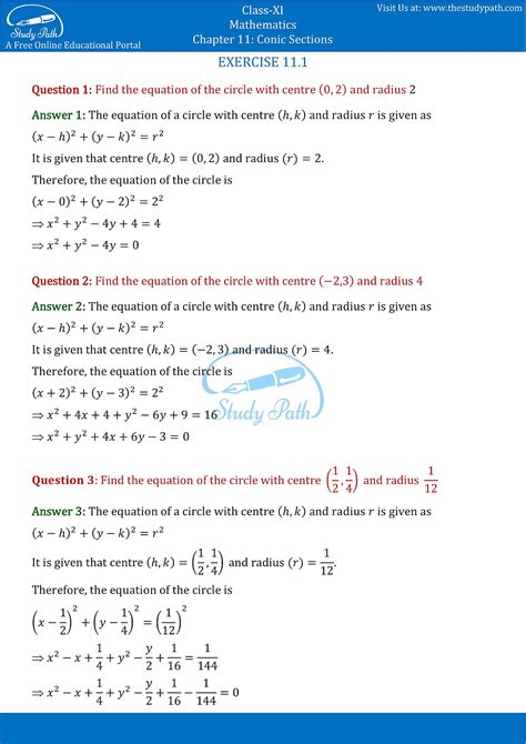 Let the relation of knowledge to real life be very visible to your pupils and let them understand how by knowledge the world could be transformed. NCERT Solutions Class 11 Maths Chapter 11 Conic sections ...