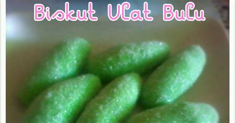 Caterpillar (young of a butterfly or moth). Sweet red cherry: BISKUT ULAT BULU